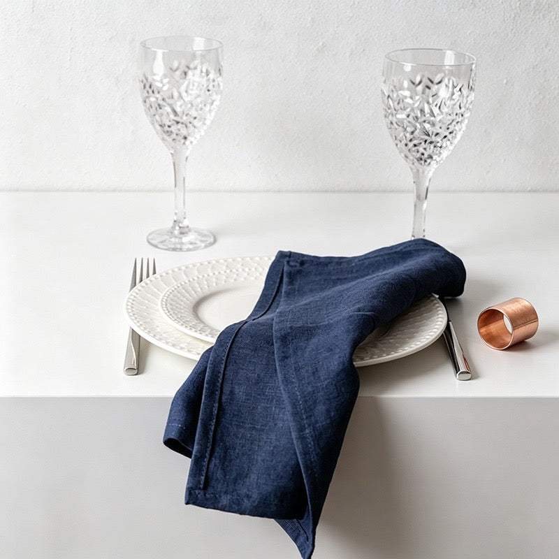 CouldNook Pure Linen Napkin - Premium Rustic Tea Towel (Small)