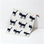 CouldNook Pure Cotton Gauze Cartoon Square Towel - Cute Absorbent Handkerchief