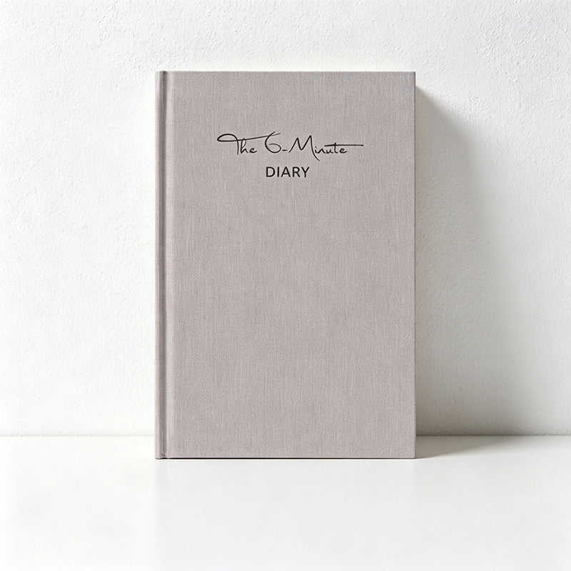 CouldNook The 6-Minute Gratitude Journal - Aesthetic Linen Cloth Diary (A5)