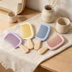 Mini Ice Cream-Shaped Anti-Static Hair Comb, Cute Pocket Comb for Kids & Travel, 6 Macaron Colors