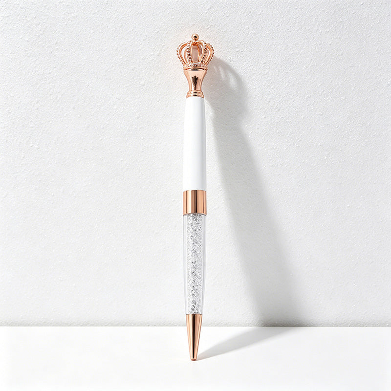 CouldNook Pen-Crown Top Retractable Metal Ballpoint Pen Cute Gift Pen for Students Office Wedding Favors