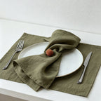 CouldNook Pure Linen Napkin - Premium Rustic Tea Towel (Small)