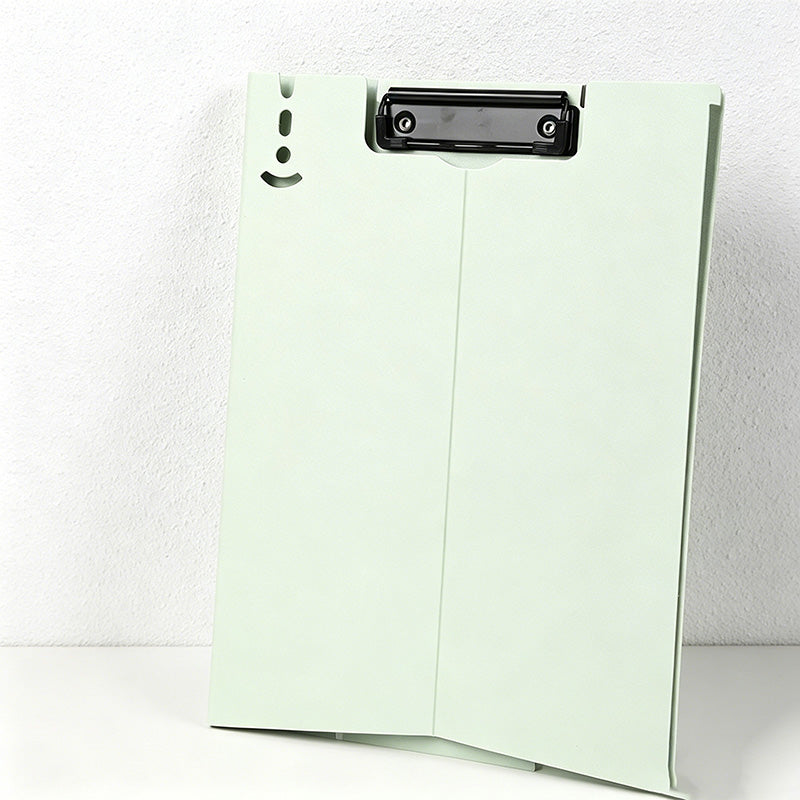 CouldNook Foldable A4 Clipboard Folder - Morandi Solid Color Stand-Up Writing Pad