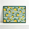 CouldNook Woven Dining Placemat - Mediterranean Coastal Print Mat