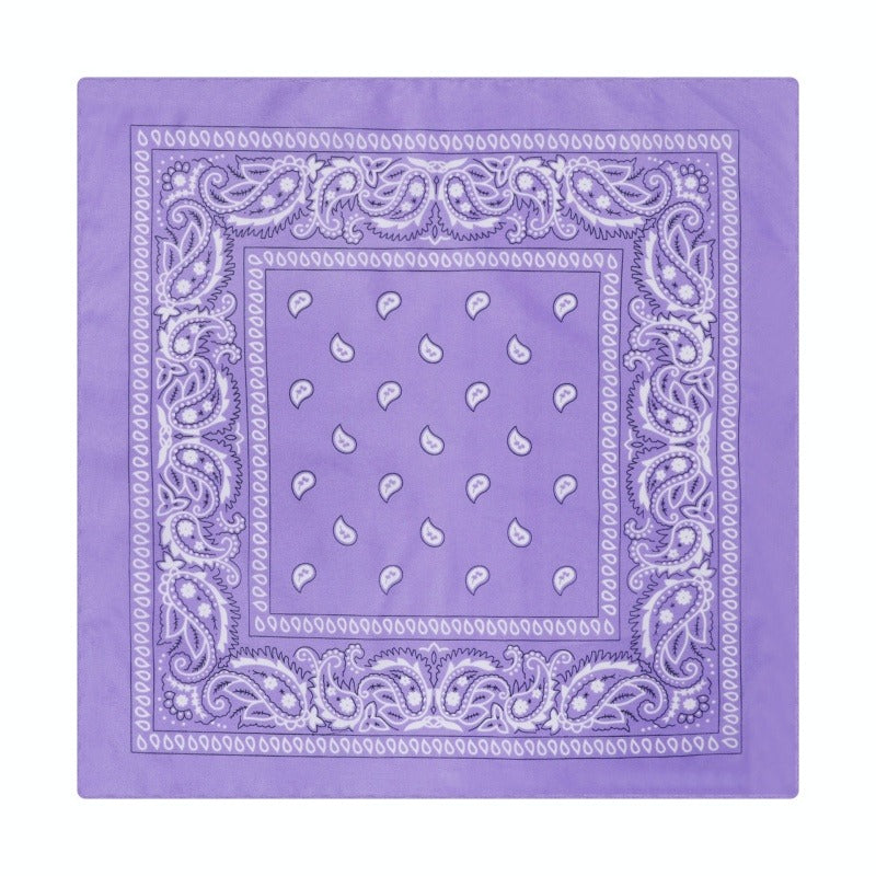 Paisley Print Culinary Bandanas - Polyester Square Headscarf(Set of 10)
