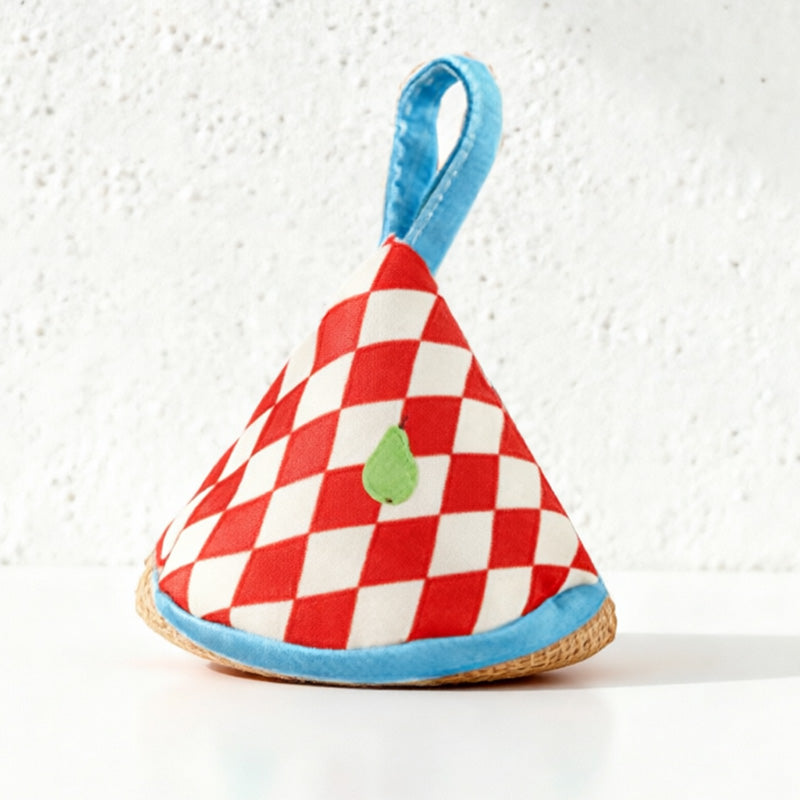 CouldNook Retro Argyle Fruit Triangle Pot Lid Cover - Thickened Mini Oven Mitt