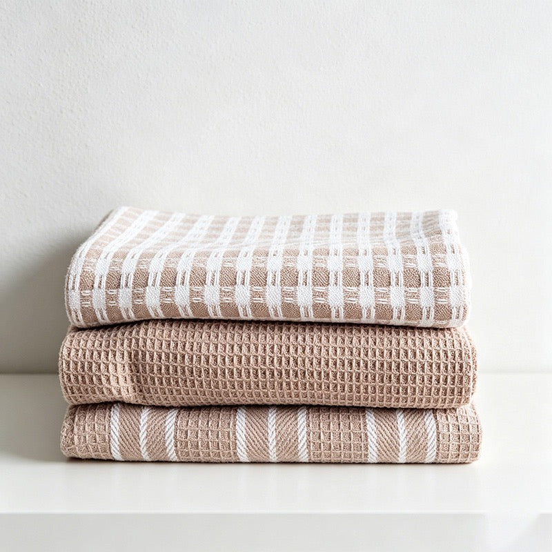 CouldNook Waffle Weave Cotton Kitchen  – Absorbent Dish Cloths & Napkins