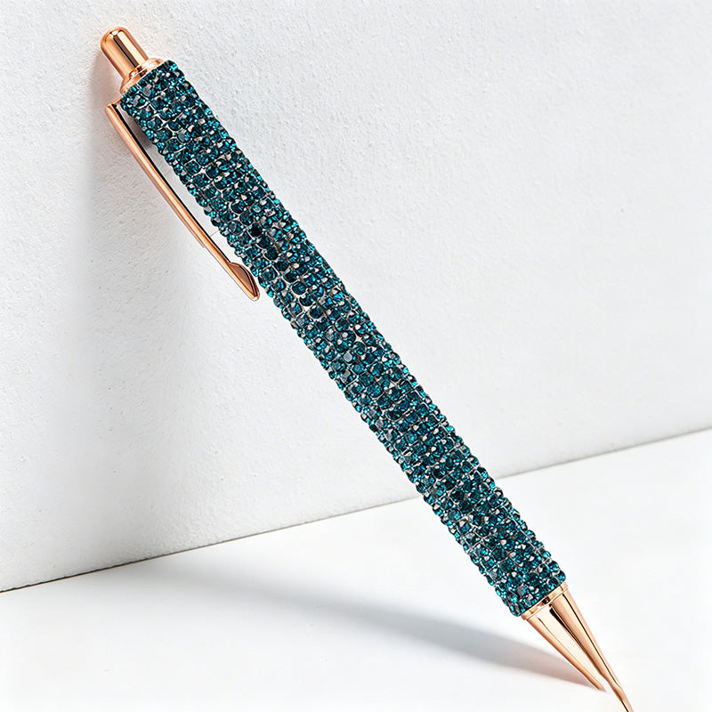 CouldNook Pen-Bling Bling Rhinestone Paved Retractable Metal Ballpoint Pen Luxury Gift Pen for Office School Wedding