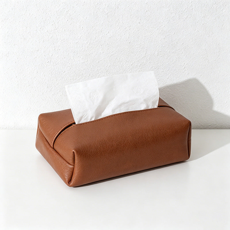 CouldNook Tissue Boxes-PU Leather Tissue Storage Box