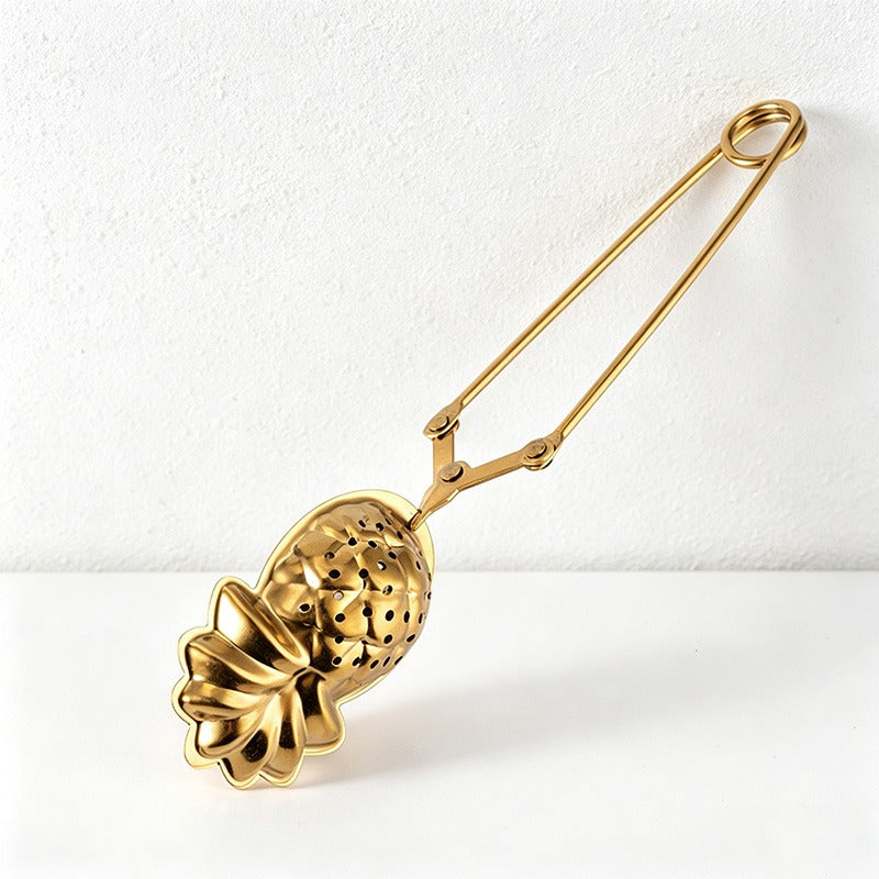 304 Stainless Steel Pineapple Shaped Tea Infuser Tea Accessories - Loose Leaf Tea Strainer with Handle