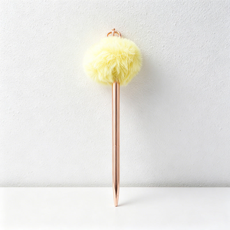 CouldNook Pen-Crown Top Pom Pom Metal Ballpoint Pen Cute Luxury Gift Pen for Students Office Wedding Favors
