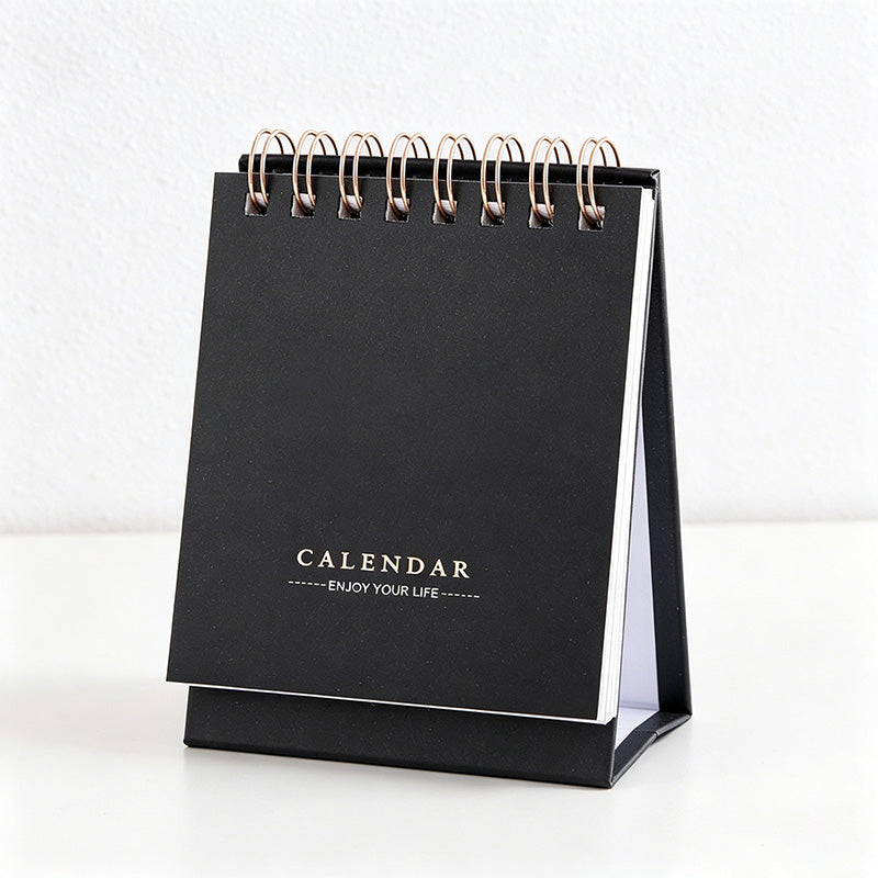 CouldNook 2026 Desk Calendar - 2026 Minimalist Gold Foil English Standing Calendar