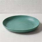 Multicolor Round Plastic Plates - Lightweight Unbreakable Dinner Plates for Daily Use（Set of 10）