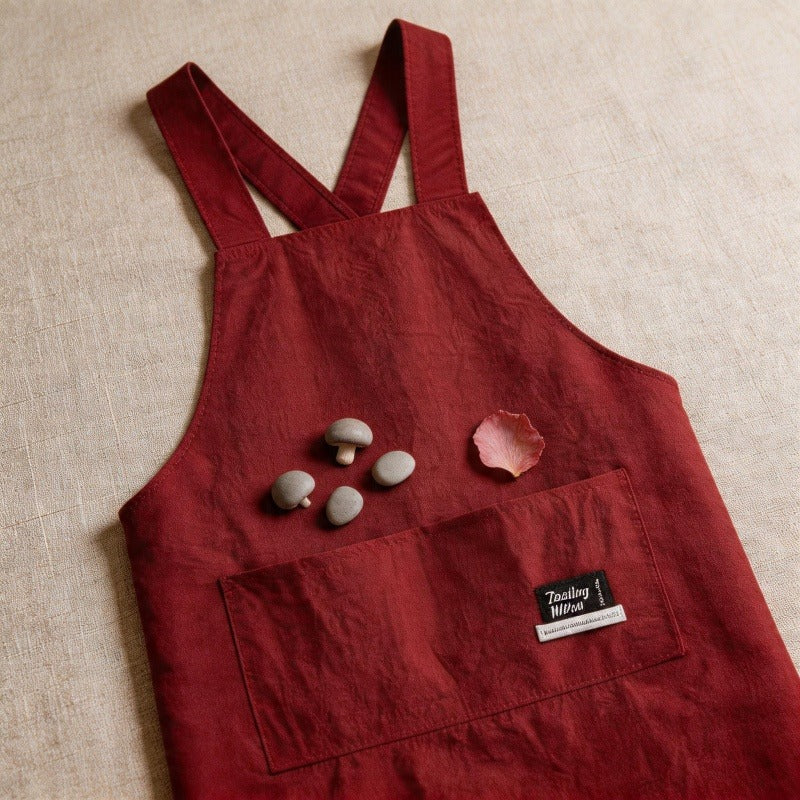 Velvet Waterproof Backband Apron - Canvas Kitchen Apron