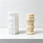 CouldNook 3D Abstract Pillar Candle Silicone Mold - DIY Crafting