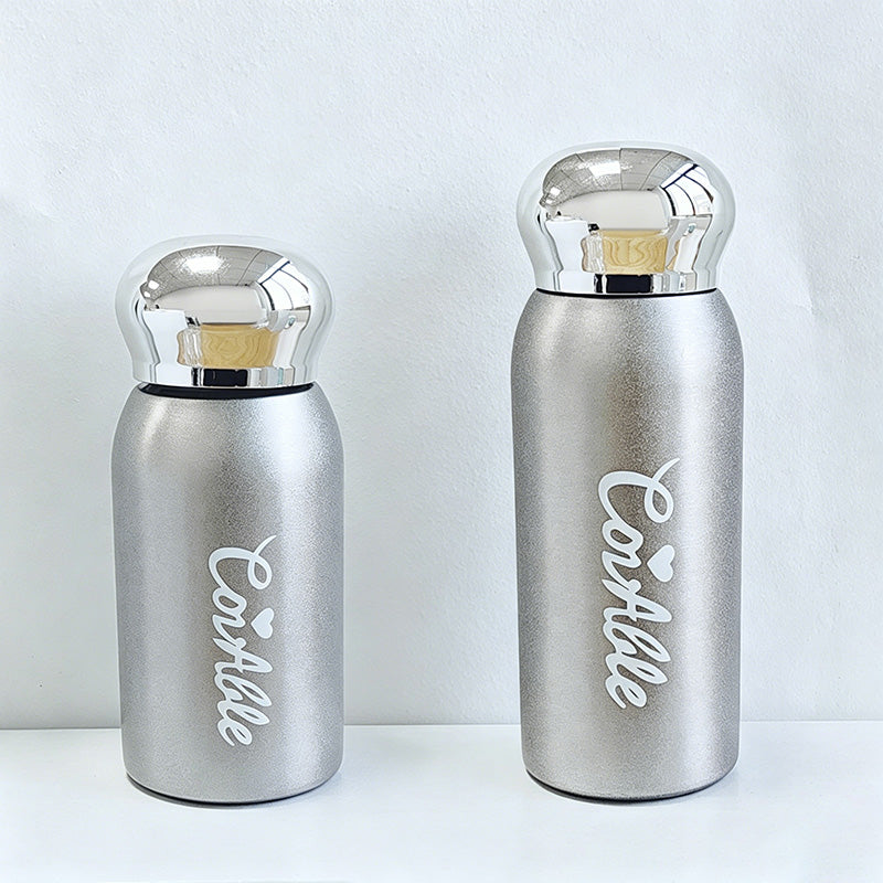 CouldNook Rhinestone Tumblers-6oz Stainless Steel Vacuum Insulated U-Shaped Eggshell Coffee Cup with Straw