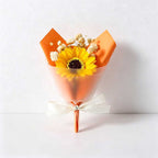 Mini Dried Baby's Breath Flower Bouquet and Soap Rose