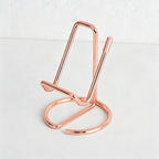 CouldNook Minimalist Metal Wire Phone Stand - Desk Holder & Business Card Display