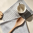 CouldNook Striped & Checkered Napkins – Reusable Fabric Table Linens for Dining