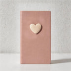 CouldNook 3D Heart Faux Leather Hardcover Notebook / Journal