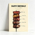 Funny Steak Doneness Greeting Card with Red Envelope, Humorous Meat Lover Greeting Card