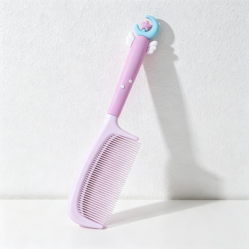 CouldNook Magical Fairy Wand Flat Comb - Aesthetic Pastel Styling Comb