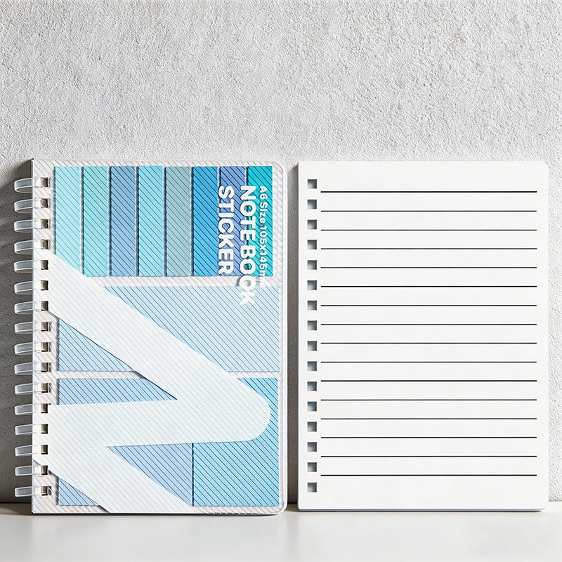 CouldNook All-in-One Pastel Spiral Notebook - Lined Journal with Sticky Notes & Index Tabs