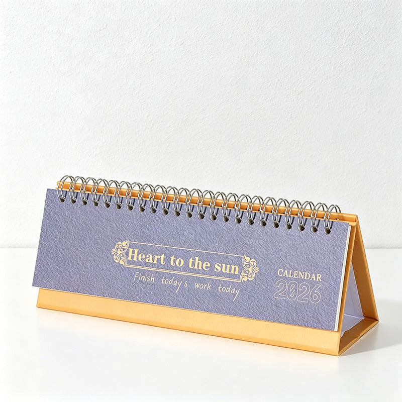CouldNook Mini Desk Calendar - Minimalist English Desktop Calendar 2026-2025