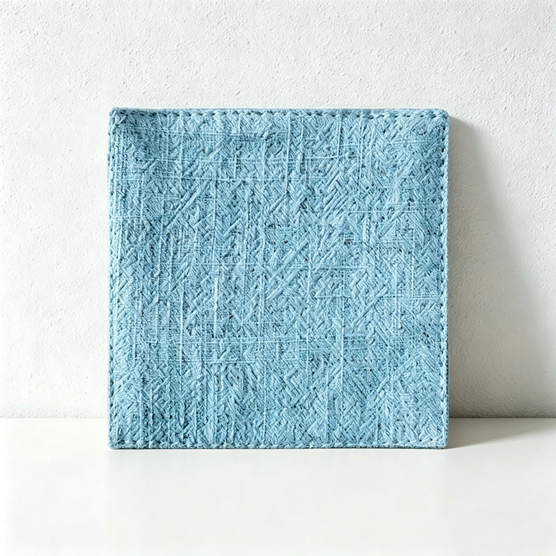 CouldNook Solid Cotton Linen Coaster - Minimalist Japandi Drink Mat