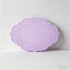 CouldNook Vintage Embossed Silicone Placemat - French Lace Heat Resistant Table Mat