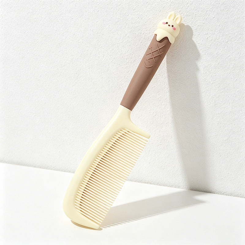 CouldNook Adorable Ice Cream Cone Flat Comb - Kawaii Animal Styling Comb