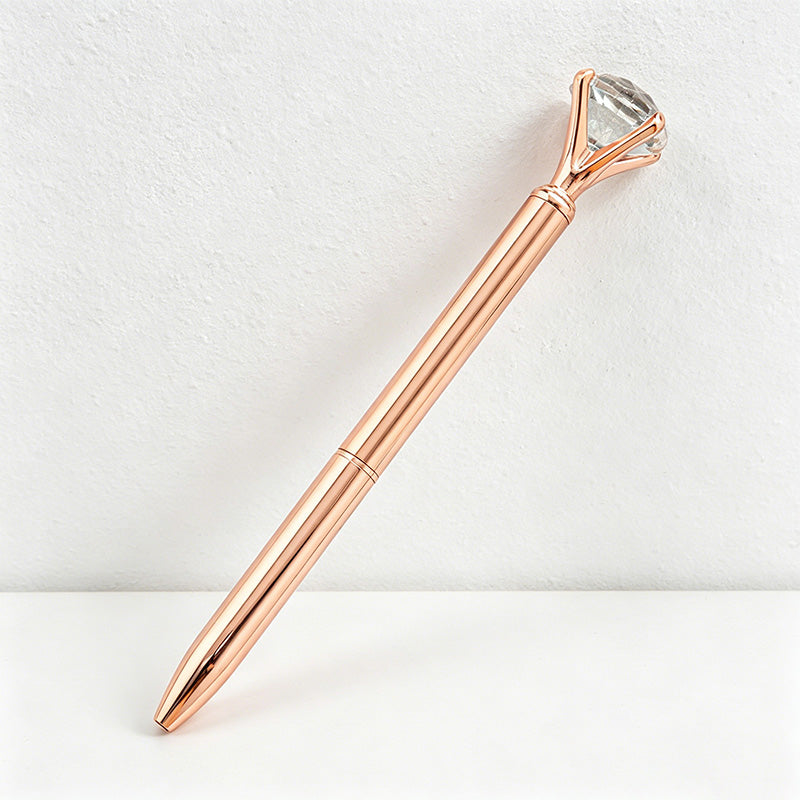 CouldNook Pen-Large Diamond Top Twist Retractable Metal Ballpoint Pen Custom Logo Gift Pen for Office Advertising School