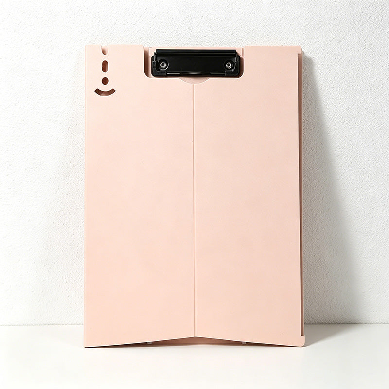 CouldNook Foldable A4 Clipboard Folder - Morandi Solid Color Stand-Up Writing Pad