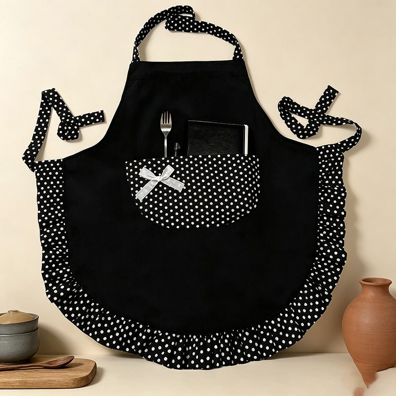 Bow Princess Backband Apron - Polyester Kitchen Apron
