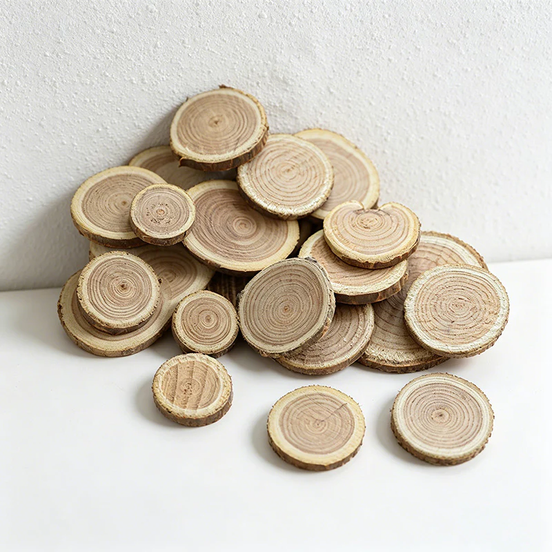 Natural Wood Slices Wall Decor - Christmas DIY Craft Ornaments(120PCS)