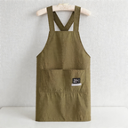Velvet Waterproof Backband Apron - Canvas Kitchen Apron