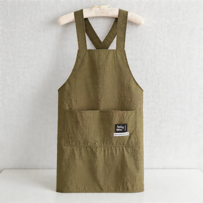Velvet Waterproof Backband Apron - Canvas Kitchen Apron