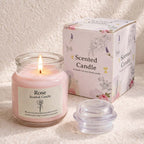 CouldNook Scented Candles - Glass Milk Bottle Botanical Wax Candle