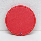 CouldNook PU Leather Rotating Compact Mirror - Portable Round Travel Mirror