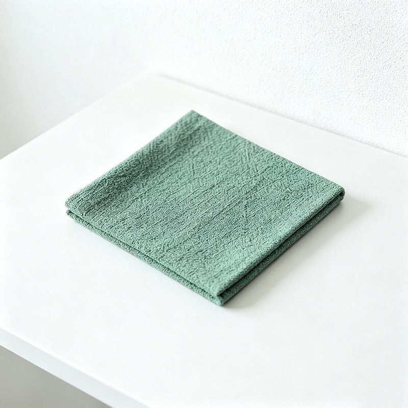 CouldNook Minimalist Zen Tea Towel - Absorbent Fabric Teapot Mat & Wiping Cloth