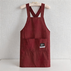 Velvet Waterproof Backband Apron - Canvas Kitchen Apron