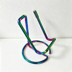 CouldNook Minimalist Metal Wire Phone Stand - Desk Holder & Business Card Display