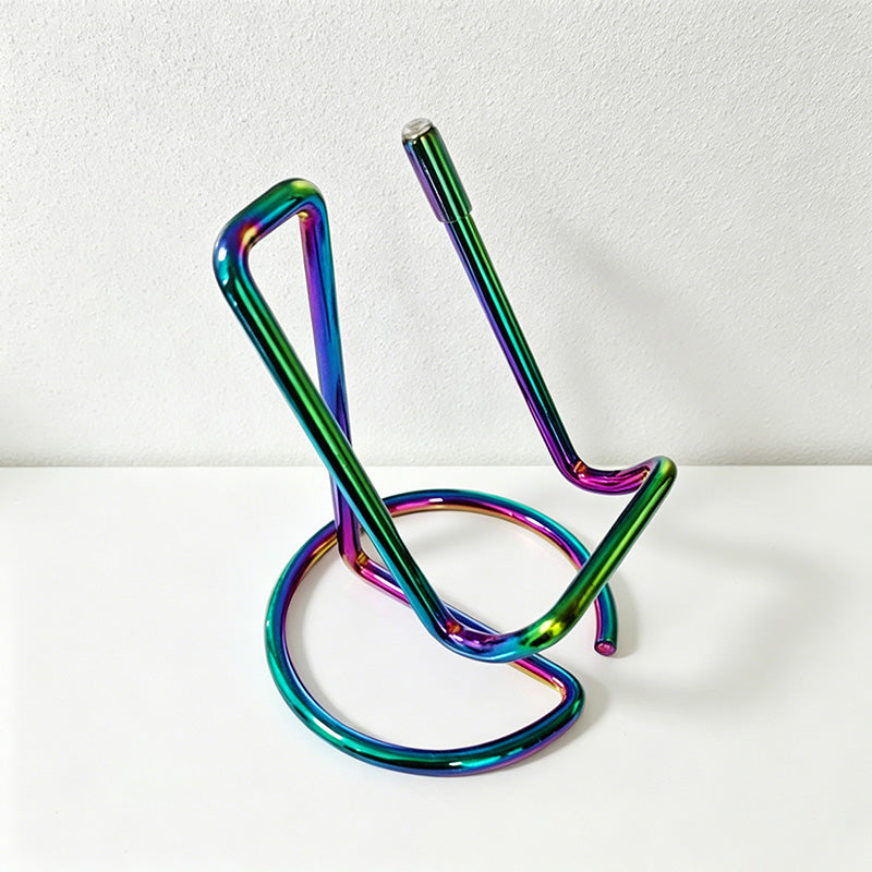 CouldNook Minimalist Metal Wire Phone Stand - Desk Holder & Business Card Display