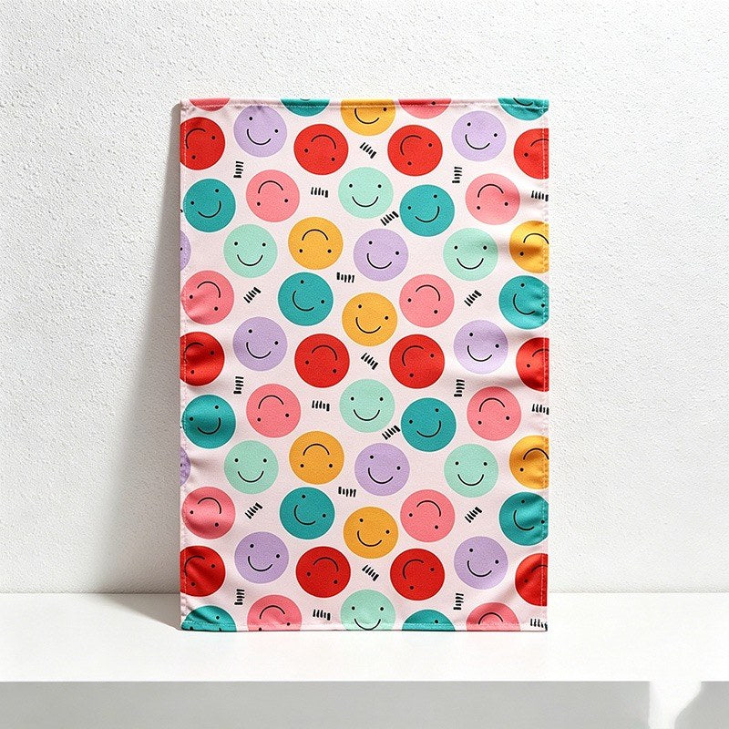 CouldNook Printed Oil-Resistant Cotton Table Napkins – Floral & Cartoon Fabric Table Linens