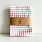CouldNook 100% Cotton Woven Tea Towel - Classic Plaid & Striped Kitchen Cloth