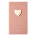 CouldNook 3D Heart Faux Leather Hardcover Notebook / Journal
