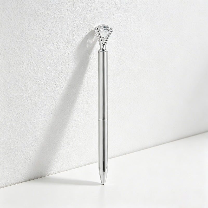 CouldNook Pen-Large Diamond Top Twist Retractable Metal Ballpoint Pen Custom Logo Gift Pen for Office Advertising School