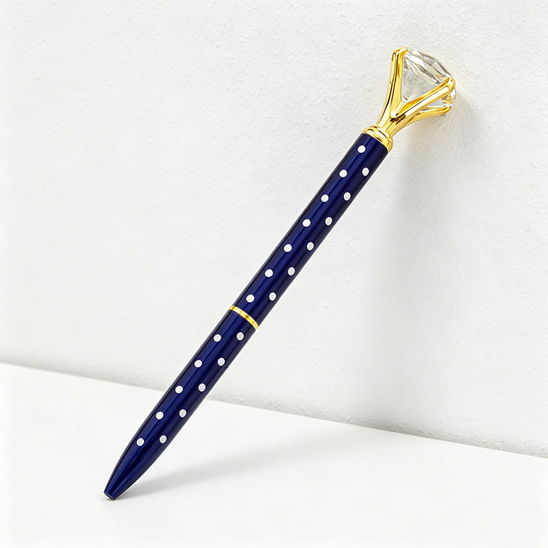 CouldNook Pen-Large Diamond Top Twist Retractable Metal Ballpoint Pen Custom Logo Gift Pen for Office Advertising School