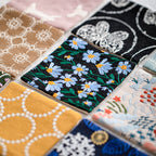 CouldNook Vintage Embroidered Fabric Coaster - Japanese Floral Square Mug Mat