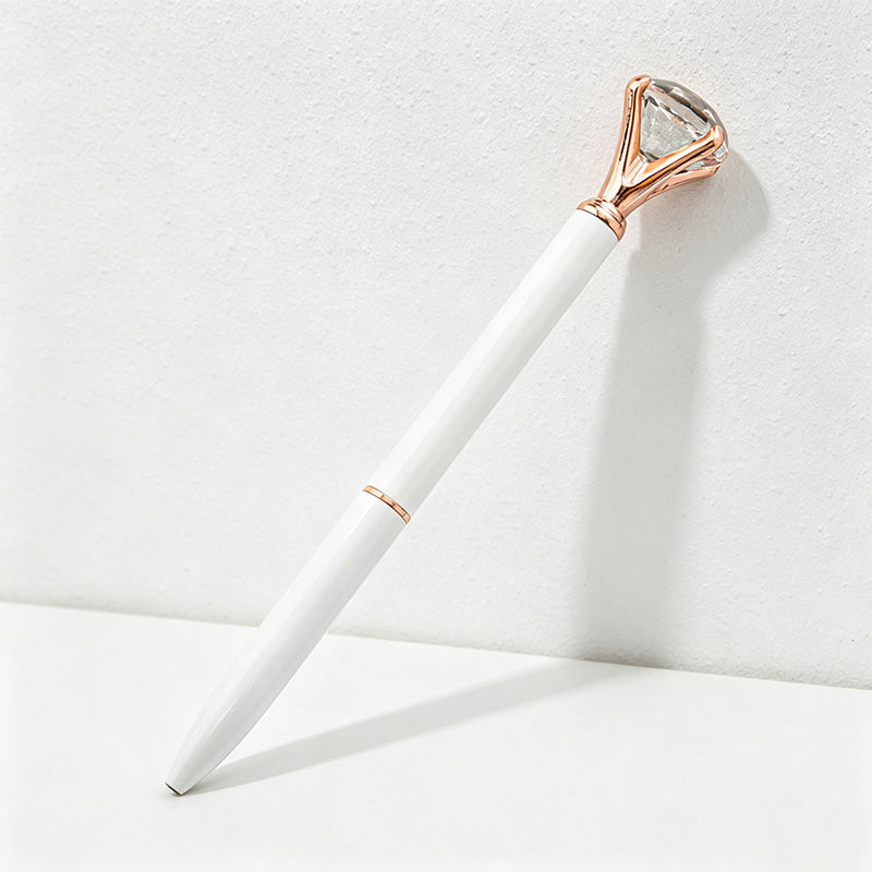 CouldNook Pen-Large Diamond Top Twist Retractable Metal Ballpoint Pen Custom Logo Gift Pen for Office Advertising School